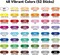 Professional Oil Pastels, 48 Vibrant Colors Plus 4 White, Set of 52, Creamy and Pigmented Artist Soft Oil Pastels for Blending, Layering & Shading